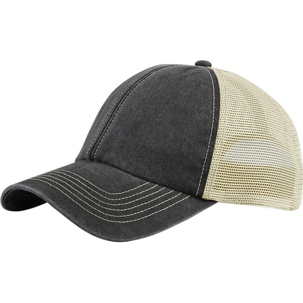 Beechfield - Cappello Trucker 6 Segmenti RW10619 (Taglia Unica) (Marrone Vintage/Colore Pietra)-image