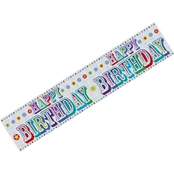 "Gigante"" - Bandiera, Buon Compleanno SG28405 (Taglia Unica) (Colorato)"-image
