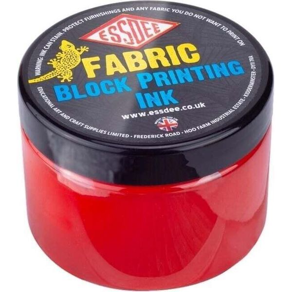 Essdee Inchiostro Per Stampa Su Tessuto Inchiostro Per Linoleografia Rosso 150 Ml-image