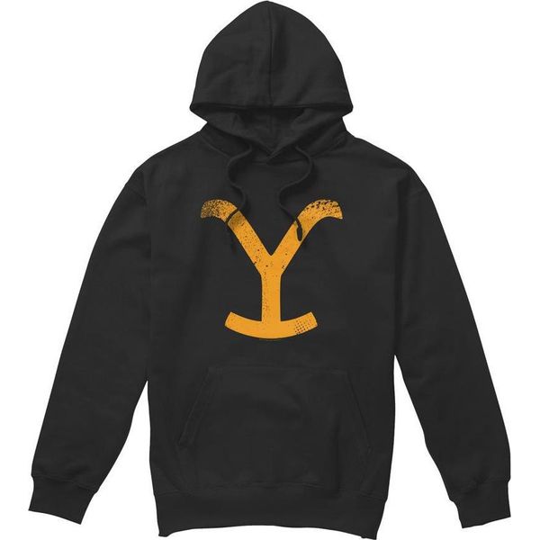 Yellowstone - Felpa Con Cappuccio "Large Brand"" Da Uomo TV8266 (M) (Nero)"-image