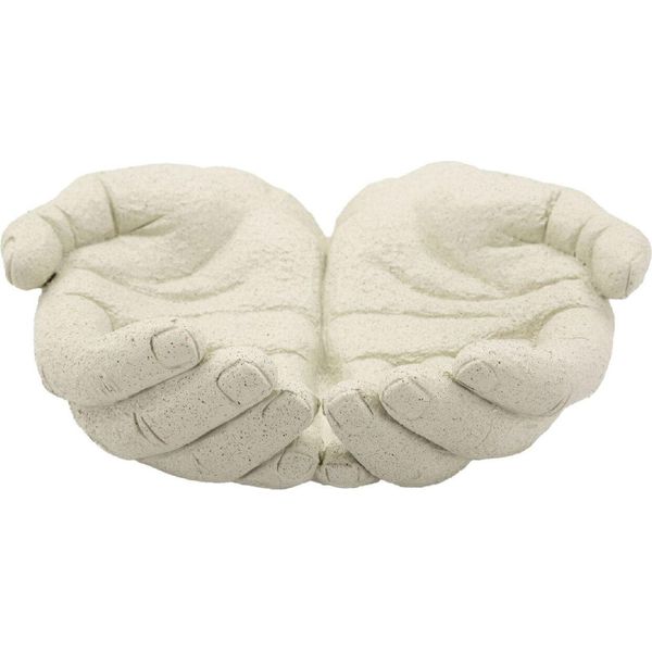 Ciotola Decorativa Hands Stons Mauro Ferretti 22,7X20X7,3 Cm Crema-image