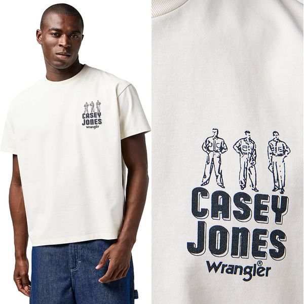 Wrangler Herren, Maglietta Cj Graphic Tee, L, Weiß, Sport, Tshirt, Camicia-image