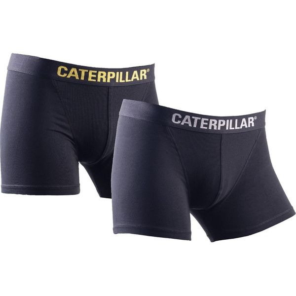 Caterpillar Herren Boxershorts (2Er Pack) FS6916 (M) (Schwarz/Gelb/Charcoal)-image