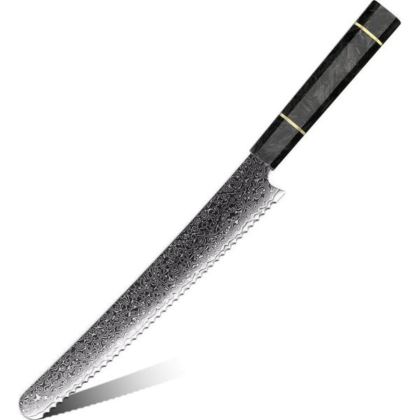 Coltello Da Cucina Damasco TS-37453 - Pane/Nero KP37453-image