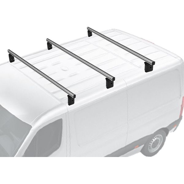 Portapacchi Menabo Per Dacia Dokker Mercedes Citan W415 2012-2024 Grigio Alluminio 3X-image