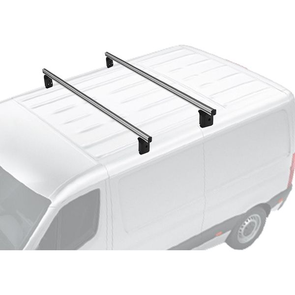 Portapacchi Menabo Per Ford Transit Tourneo Courier 2013-2024 Grigio Alluminio-image