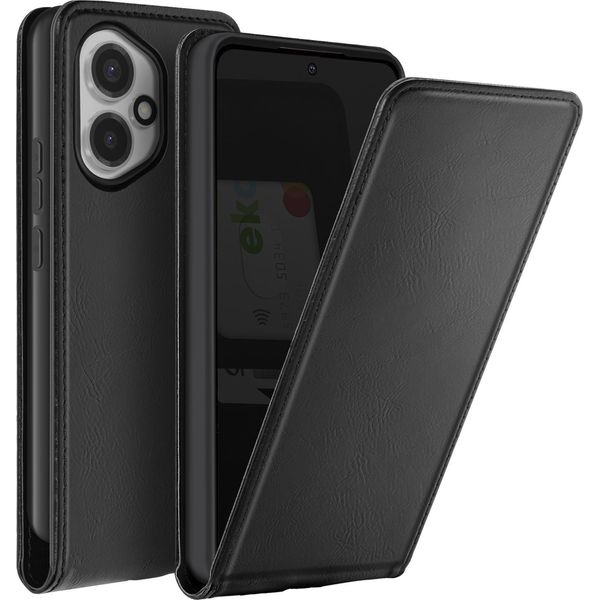 Avizar, Custodia Flip Verticale Per Honor 400 Portacarte, Nero-image