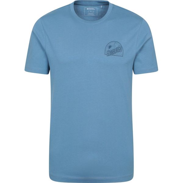 Mountain Warehouse - Maglietta "Edinburgh"" Da Uomo A Maniche Corte MW4461 (L) (Blu)"-image