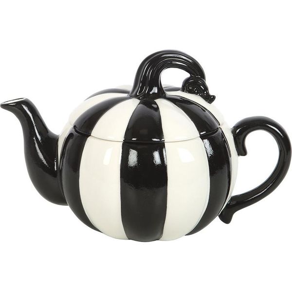 Something Different - Teiera "Strange & Unusual"", Zucca A Righe SD10168 (Taglia Unica) (Nero/Bianco)"-image
