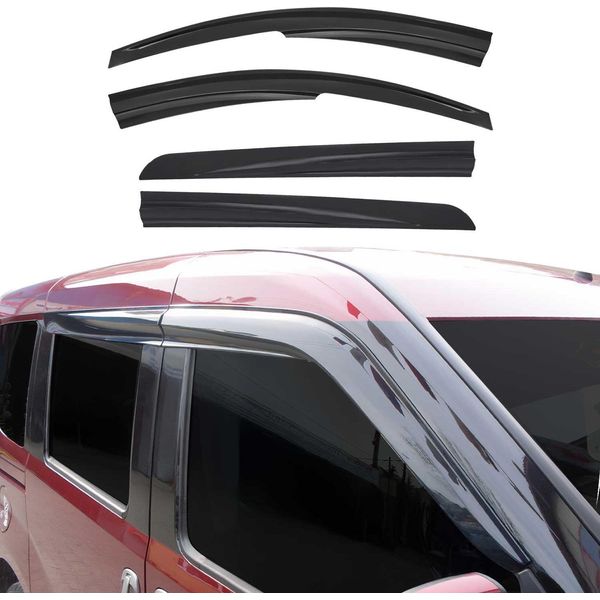 4X Paravento Parapioggia Per Dacia Lodgy 2012-2022 Acrilico Scuro-image