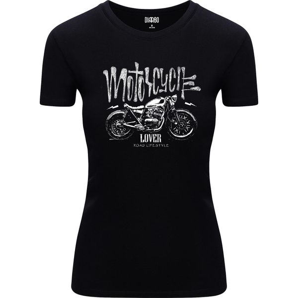Diarbo T-Shirt Da Donna Con Stampa Amante Moto Amante Moto Nero Taglia Xl-image
