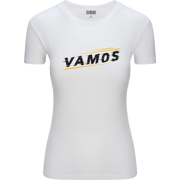 T-Shirt Da Donna Diarbo Con Stampa Sportiva Vamos! Bianco Taglia S-image