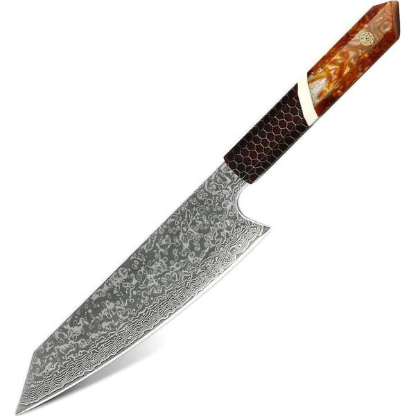 Coltello Da Cucina In Damasco SH-37588 - Kiritsuke/Brown KP37588-image
