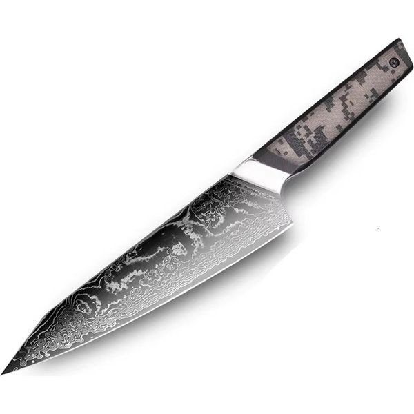 Coltello Da Cucina In Damasco TA-37575 - Kiritsuke/Nero/Grigio KP37575-image