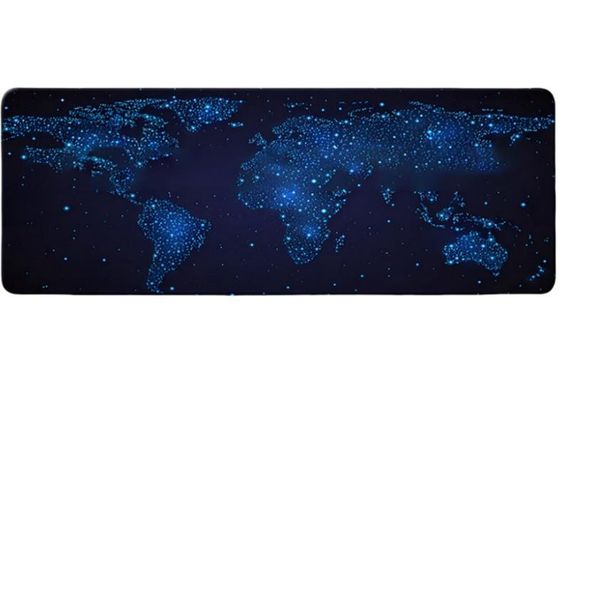 Inf Tappetino Per Mouse Con Mappa Del Mondo - Base In Gomma Antiscivolo L-image