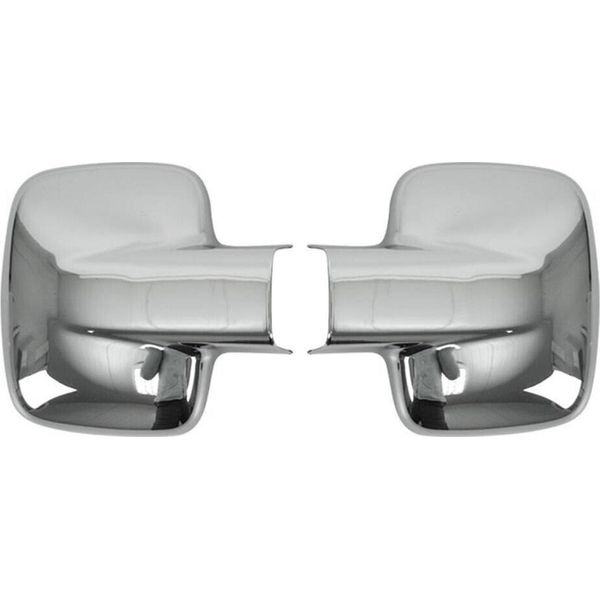 Calotte Specchietti Coprispecchietto Per Mercedes Vito W638 1996-2003 Cromo Abs Argento-image
