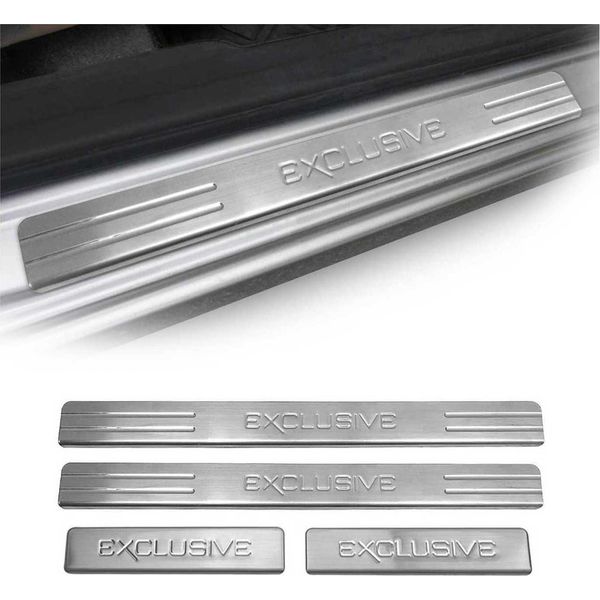 Soglie Delle Porte Esclusivo Per Mercedes Classe E W210 1995-2002 Cromo 4X-image
