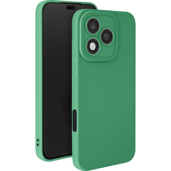 Avizar, Cover Honor 400 Lite In Silicone Liscio Protezione Fotocamera Nero, Verde-image