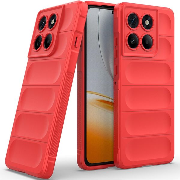Custodia Per Motorola Edge 60 Pro Custodia Protettiva In Silicone Tpu Morbido Antiurto Rosso-image