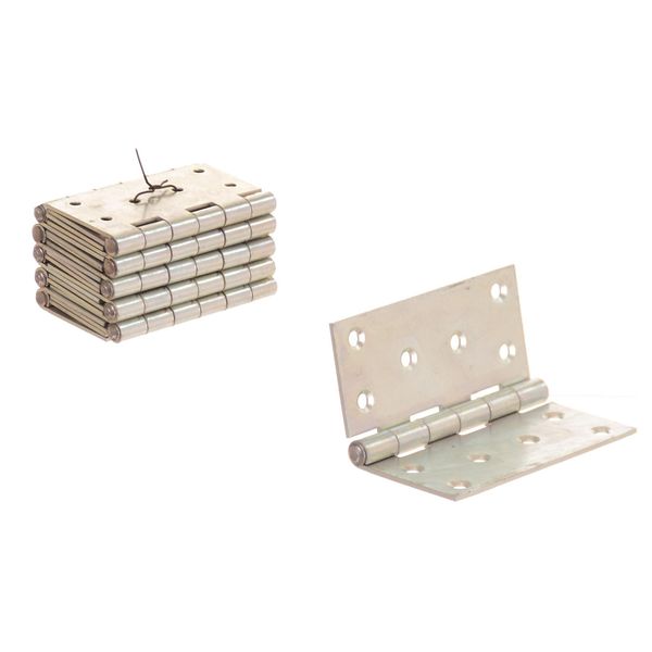 Aqbau® Set 10X Cerniere Per Porte 100 X 100 Mm Cerniere Incernierate, Cerniere Arrotolate, Per Carichi Pesanti, Cerniera Per Mobili Cerniera Per Porte Cerniera Per Casse, Cerniere Per Armadi Verziknt-image