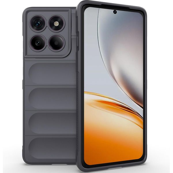 Custodia Per Motorola Edge 60 Pro Custodia Protettiva In Silicone Tpu Morbido Antiurto Grigio Scuro-image