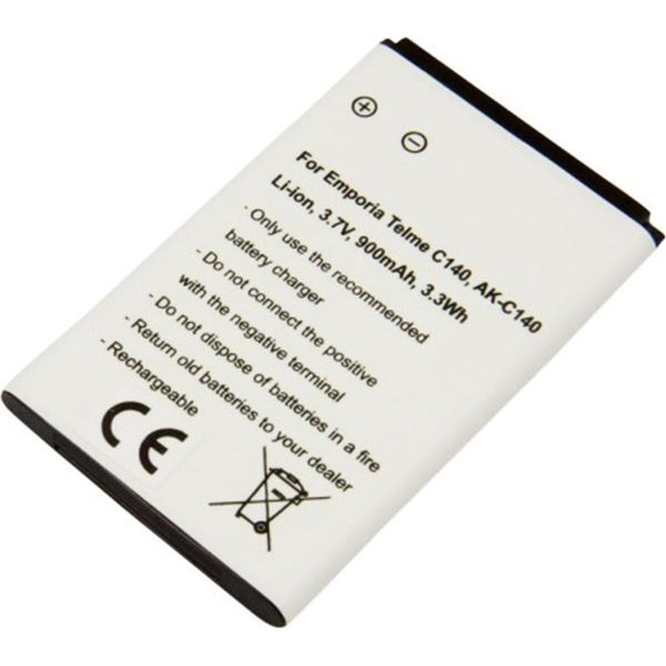 Avizar, Batteria Agli Ioni Di Litio 3,7 V 900Mah Per Emporia Telme C140 - Compatta Ed Economica,-image