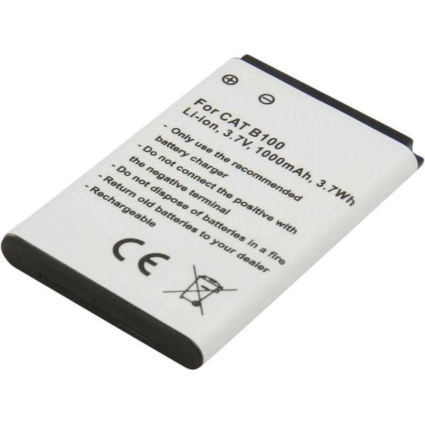 Avizar, Batteria Di Ricambio Cat B100 Li-Ion 3,7V 1000Mah,-image