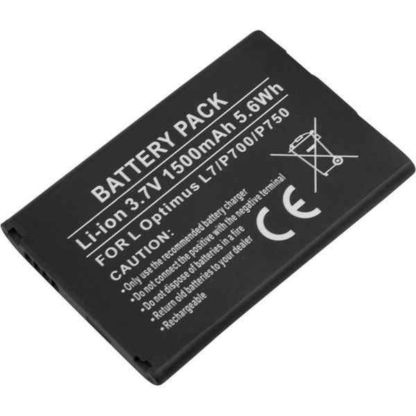 Avizar, Batteria Agli Ioni Di Litio 3,7V 1500Mah Lg Optimus L7/P700/P750 - Energia Di Lunga Durata,-image