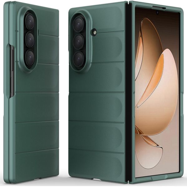 Custodia Per Samsung Galaxy Z Fold 7 Custodia Rigida Pc Opaca Antiurto Antiscivolo Verde-image