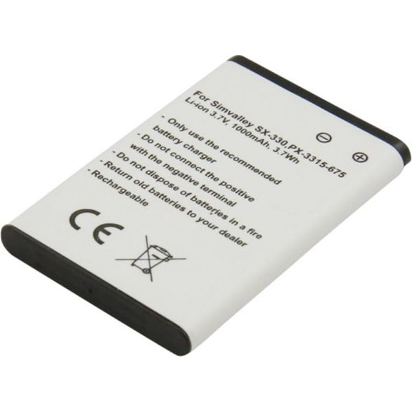 Avizar, Batteria Agli Ioni Di Litio 3,7V 1000Mah Simvalley SX-330 - Durevole E Affidabile,-image