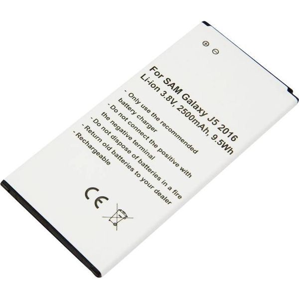 Avizar, Batteria Di Ricambio Galaxy J5 2016 SM-J510 Li-Ion 3,8V 2500Mah,-image