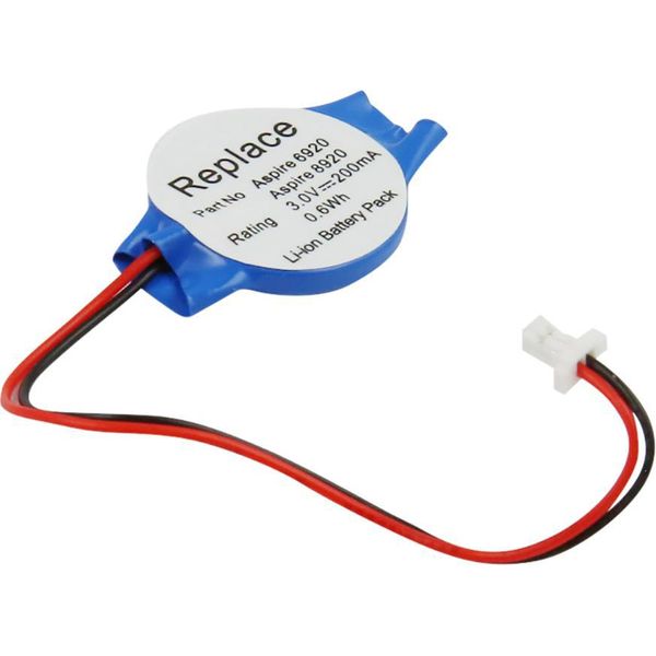 Avizar, Batteria Di Backup Cmos Li-Ion 3V 200Mah 0,6Wh Per Acer Aspire 6920,-image