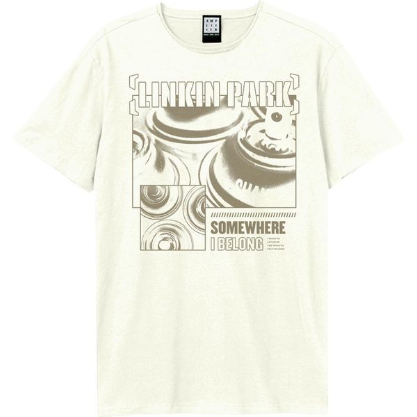 Amplified - Maglietta "Somewhere I Belong"" Per Uomo/Donna Unisex GD2835 (S) (Bianco Sporco)"-image