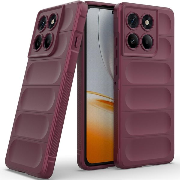 Custodia Per Motorola Edge 60 Pro Custodia Protettiva In Silicone Tpu Morbido Antiurto Plum-image