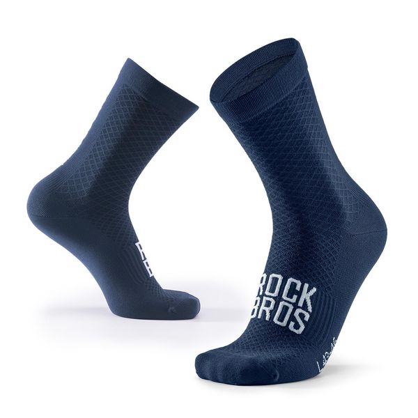 Rockbros Road-To-Sky 1 Paio Di Calze Da Ciclismo Uomo Donna Calze Sportive Traspiranti Da Corsa Lunghe Blu Multicolore M-image