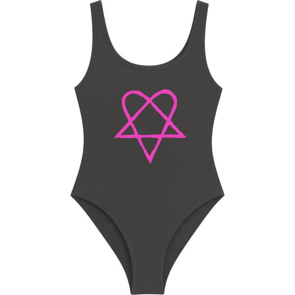 Amplified - Body "Heartagram"" Da Donna GD2824 (M) (Charcoal)"-image