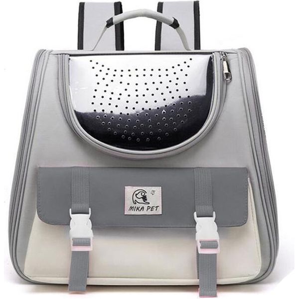 Inf Zaino Per Trasportino Per Animali Domestici - Portatile E Confortevole Grigio Trasparente-image
