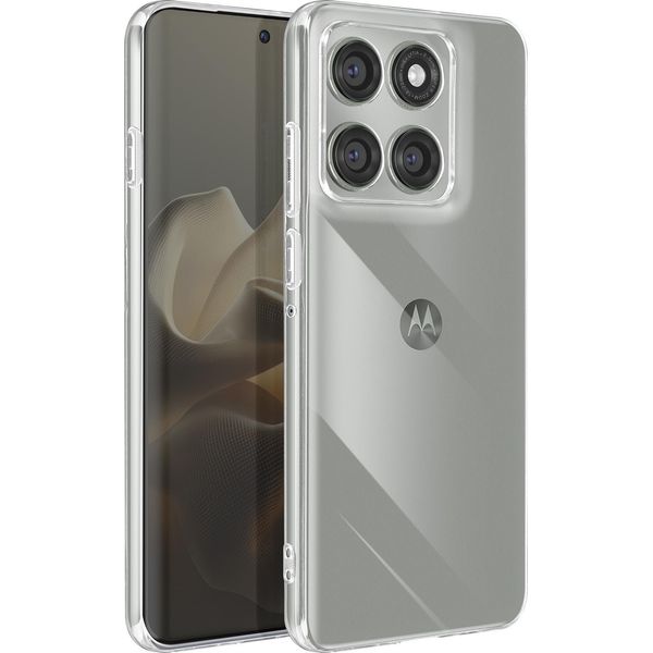 Avizar, Motorola Edge 60 Pro Custodia In Silicone Morbido, Trasparente-image
