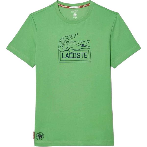 Lacoste - T-Shirt "Roland Garros Edition"" Extra Dry Per Uomo/Donna Unisex - Tennis GT4772 (Xs) (Verde)"-image