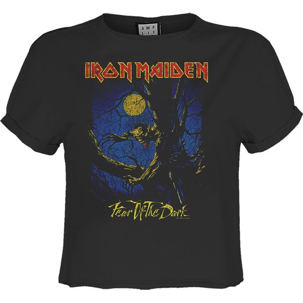 Amplified - Top Corto "Fear Of The Dark"" Da Donna GD2977 (Xxl) (Charcoal)"-image