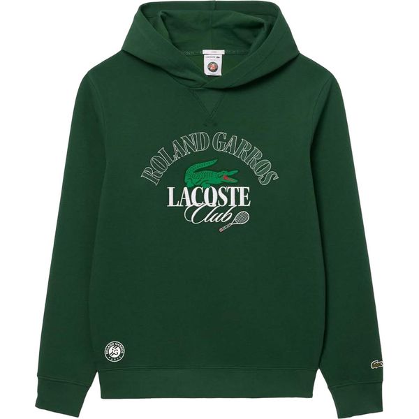 Lacoste - Felpa Con Cappuccio "Roland Garros Edition"" Per Uomo/Donna Unisex GT4234 (Xs) (Verde)"-image