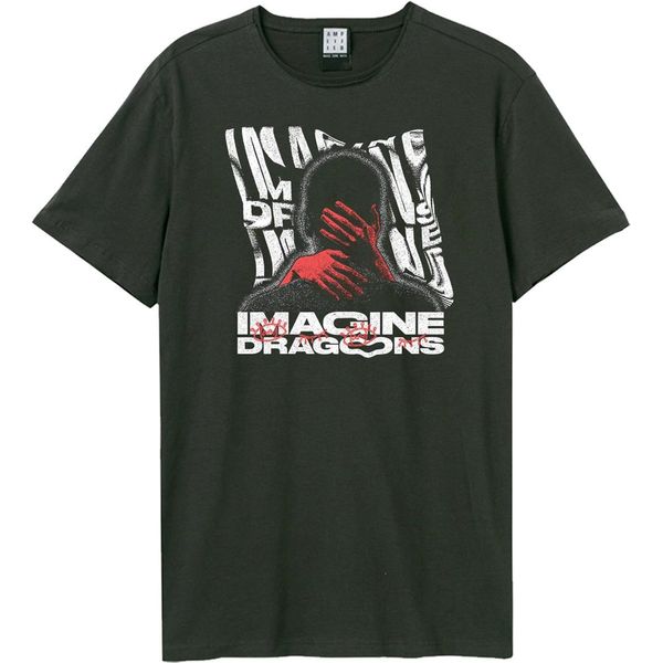 Amplified - Maglietta "Warp Hands"" Per Uomo/Donna Unisex GD3035 (M) (Charcoal)"-image