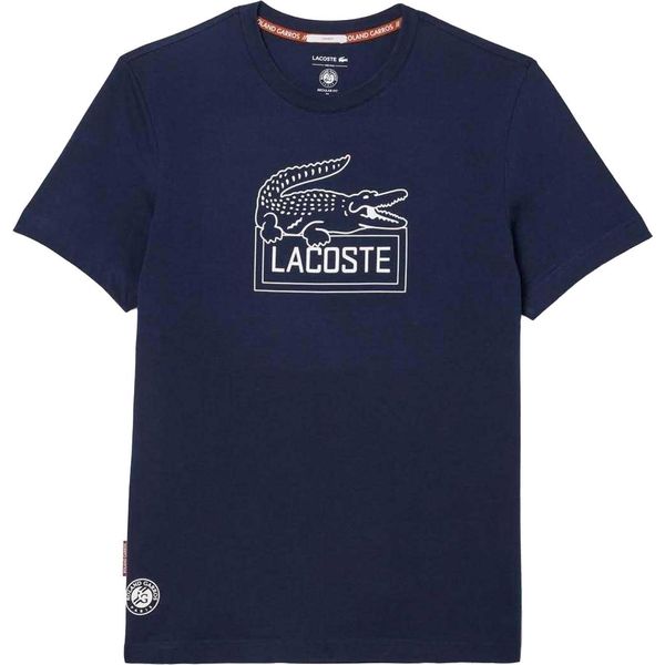 Lacoste - T-Shirt "Roland Garros Edition"" Extra Dry Per Uomo/Donna Unisex - Tennis GT4772 (Xs) (Blu)"-image