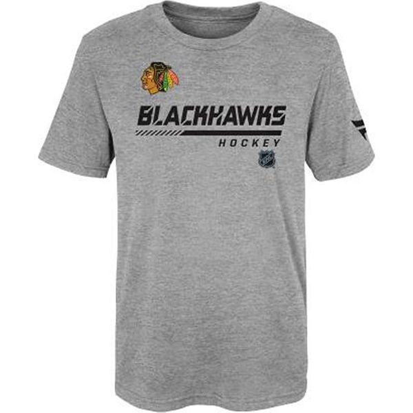 Outerstuff Nhl Apro Prime In Cotone, T-Shirt Junior A Maniche Corte, Blackhawks, Taglia: L (14-16 Anni)-image