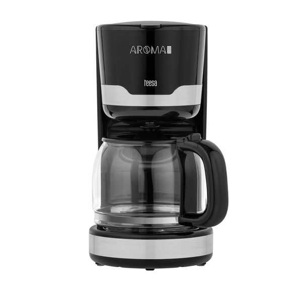 Teesa Aroma 100, Caffettiera A Filtro, 1,5L, 1000W, Caraffa In Vetro, Nero-image