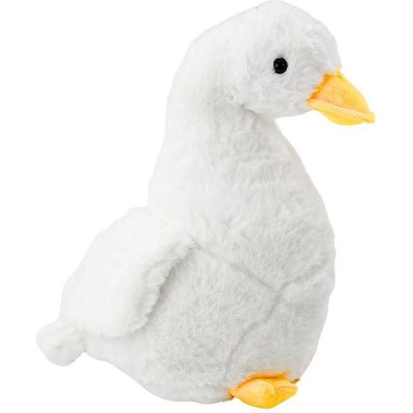 Mascotte D'oca Bianca In Peluche, Anatra In Peluche 30 Cm-image
