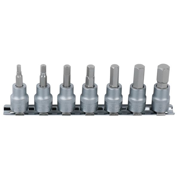 Ks Tools Set Di Bussole Esagonali Da 1/4" 7 Pz.2,5-8 Mm - 911.1544"-image