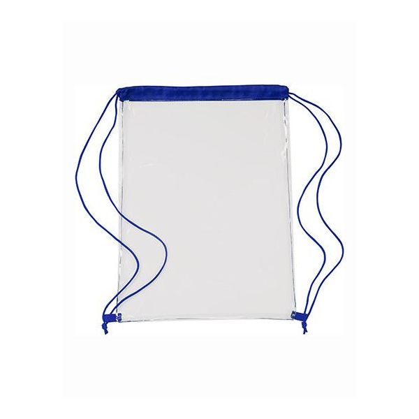 Printwear 0927 | Zaino Trasparente / 35 X 46 X 0.1 Cm - Colore: Blu Cobalto - Dimensioni: 35 X 46 X 0.1 Cm-image