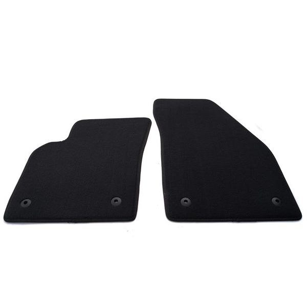 Set Di 2 Tappetini Anteriori Volvo S40 V50 C30 Set Di Tappetini In Qualità Originale Tappetini Auto Neri-image