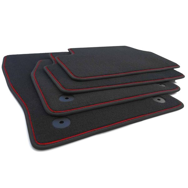 Tappetini Seat Arona (Dal 2017) Fr Autentici Accessori In Moquette Per Auto Di , In Velluto, Con Nastro Rosso-image